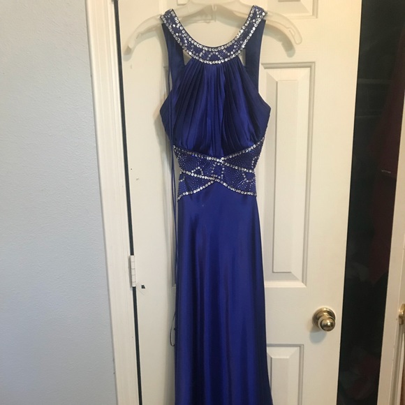 morgan and co royal blue dress